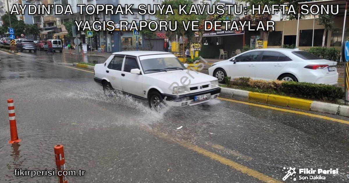 "Aydın'da Toprak Suya Kavuştu: Hafta Sonu Yağış Raporu ve Detaylar" başlıklı haber için fotorealisti