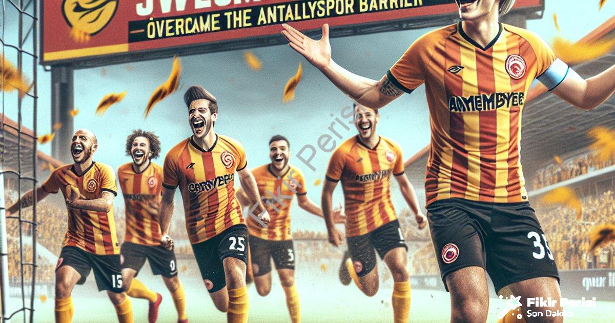 "Göztepe Deplasmanda Fırtına Gibi: Antalyaspor Engeli Aşıldı" başlıklı haber için fotorealistik, pro