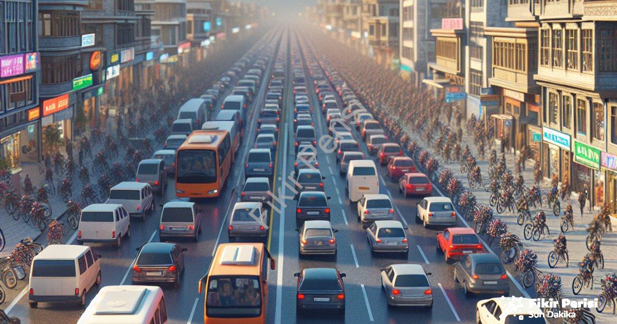 "Kütahya'da Araç Sayısı Rekor Kırdı: Merkez Nüfusunu Geride Bıraktı" başlıklı haber için fotorealist