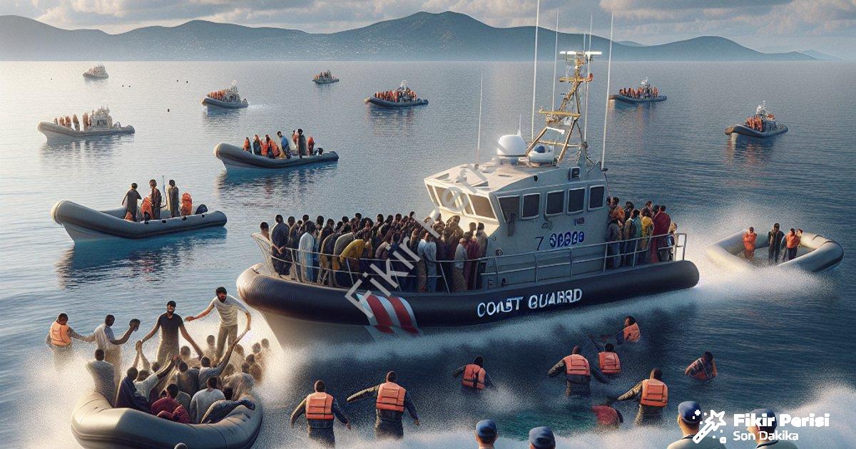 "İzmir Açıklarında Hareketli Saatler: Sahil Güvenlik 120 Göçmeni Kurtardı" başlıklı haber için fotor