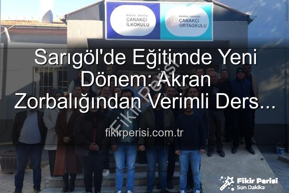 akran zorbalığı - Sarıgöl'de Eğitimde Yeni Dönem: Akran Zorbalığından Verimli Ders Çalışmaya Tüm Konular Ele Alınıyor