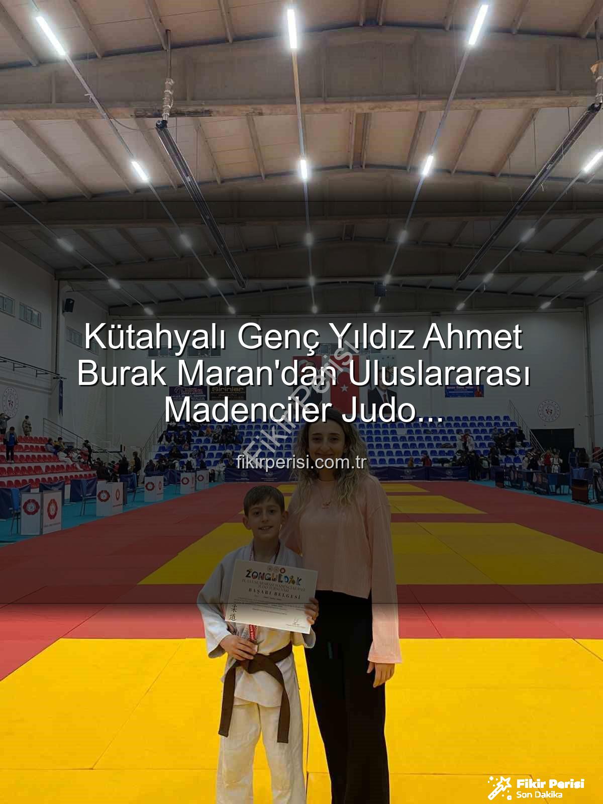 Kütahyalı judocu - Kütahyalı Genç Yıldız Ahmet Burak Maran'dan Uluslararası Madenciler Judo Müsabakalarında Bronz Madalya Bombası!