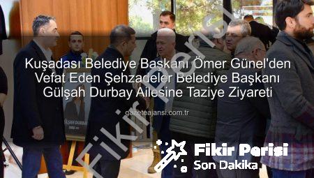 Başkan Ömer Günel’den Vefat Eden Meslektaşı Gülşah Durbay’ın Ailesine Taziye Ziyareti