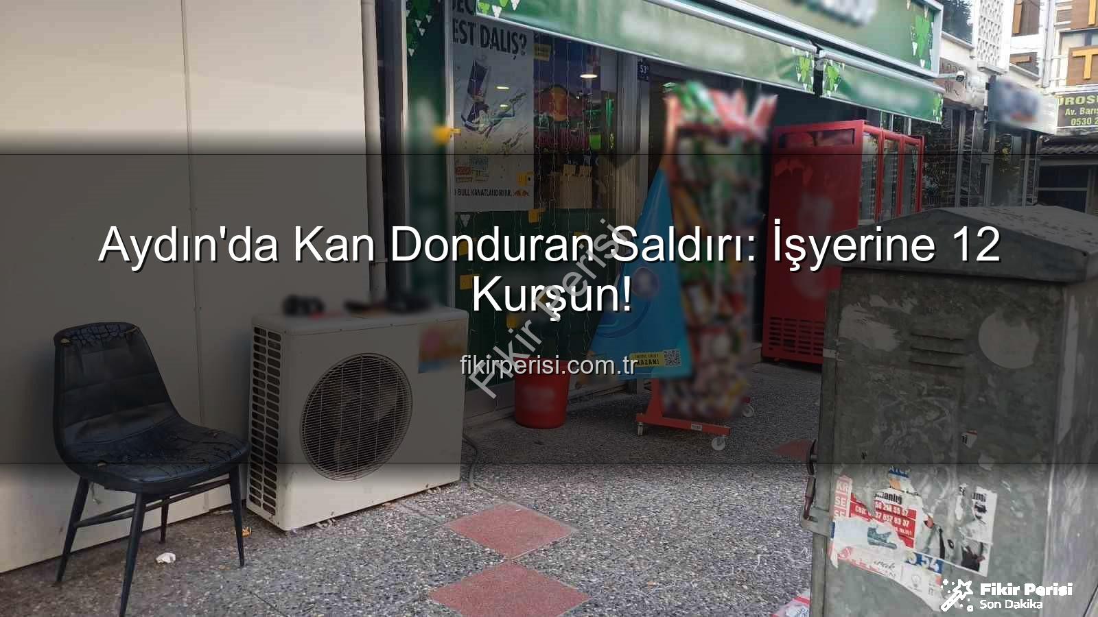 işyerine silahlı saldırı - Aydın'da Kan Donduran Saldırı: İşyerine 12 Kurşun!